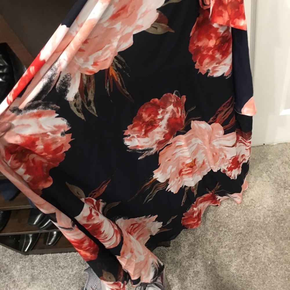 Long floral length dress by Chetta B. Worn once